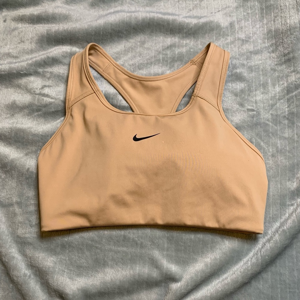 Tan Nike sports bra